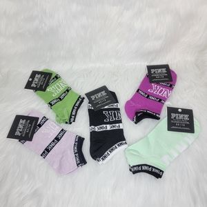 PINK Victoria's Secret collegiate collection socks.
